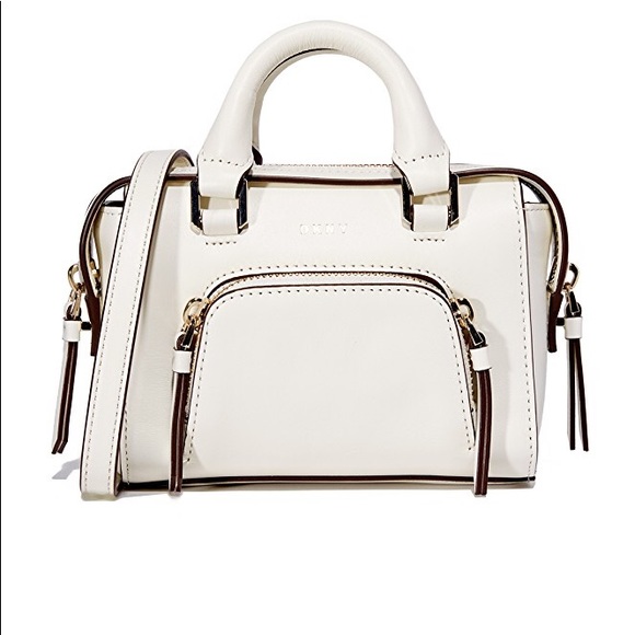 DKNY Authentic Mini Satchel Bag Cream NWT $248 - Picture 6 of 8